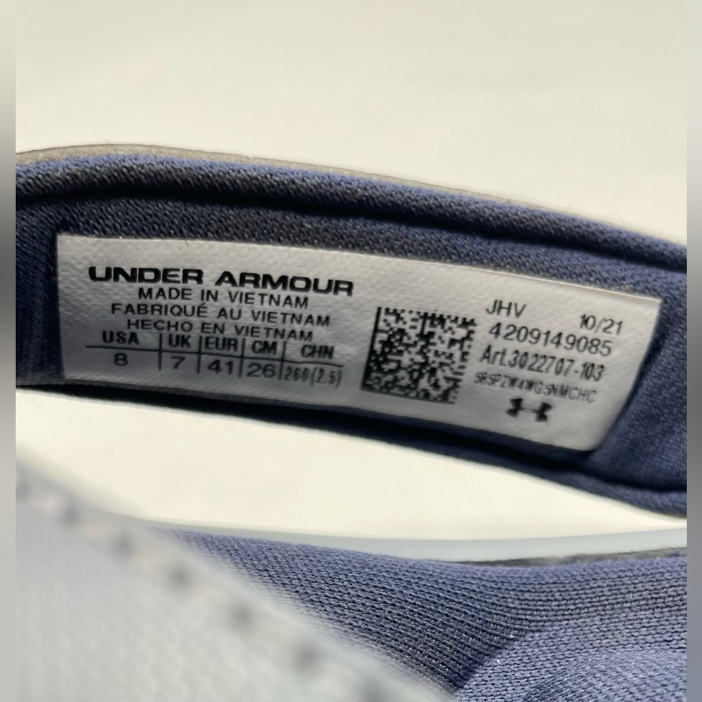 Under Armor Women Blue Slipper Size 6 - Picture 6 of 7